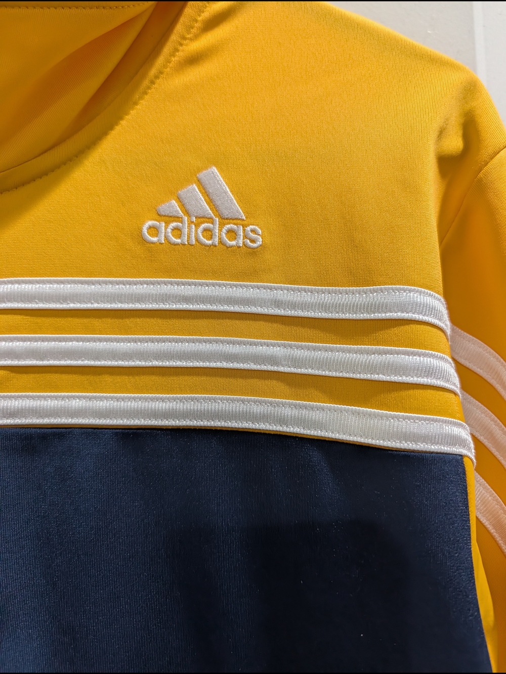 Adidas Men’s Yellow & Navy Track Jacket - Picture 3 of 7